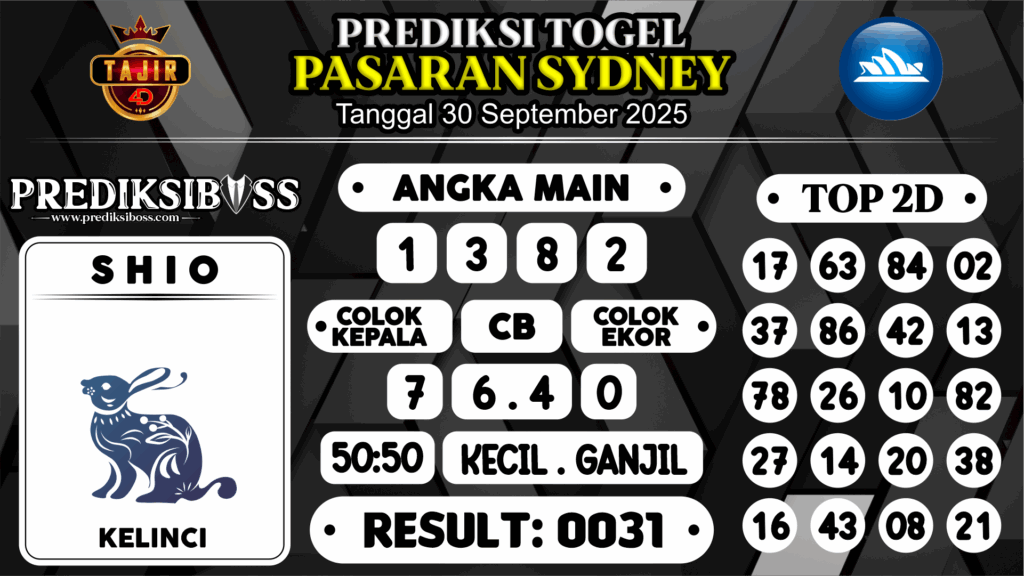 https://prediksibossya.com/prediksi-boss-togel-sidney-selasa-30-september-2025/